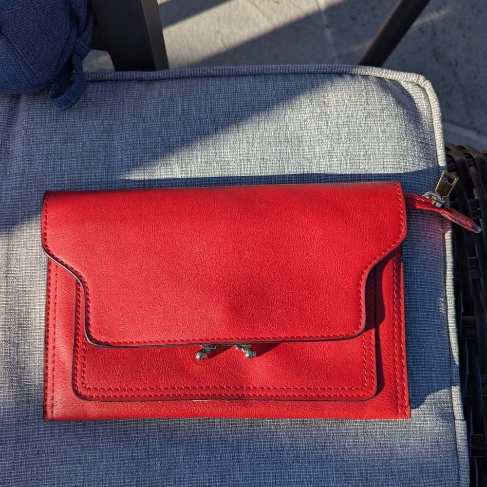 Vibrant Red Clutch